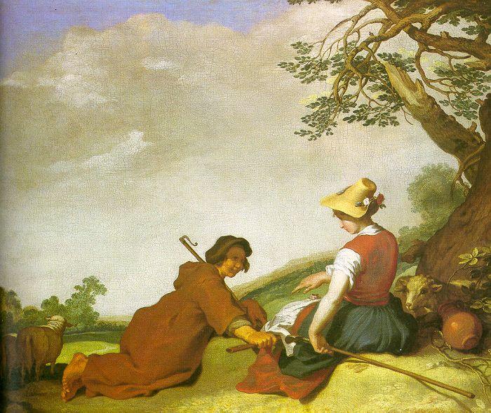BLOEMAERT, Abraham Shepherd and Sherpherdess France oil painting art